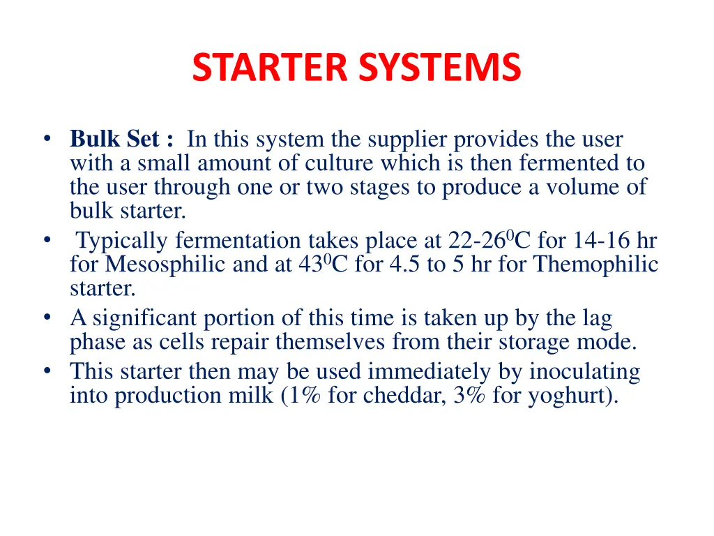 starter systems