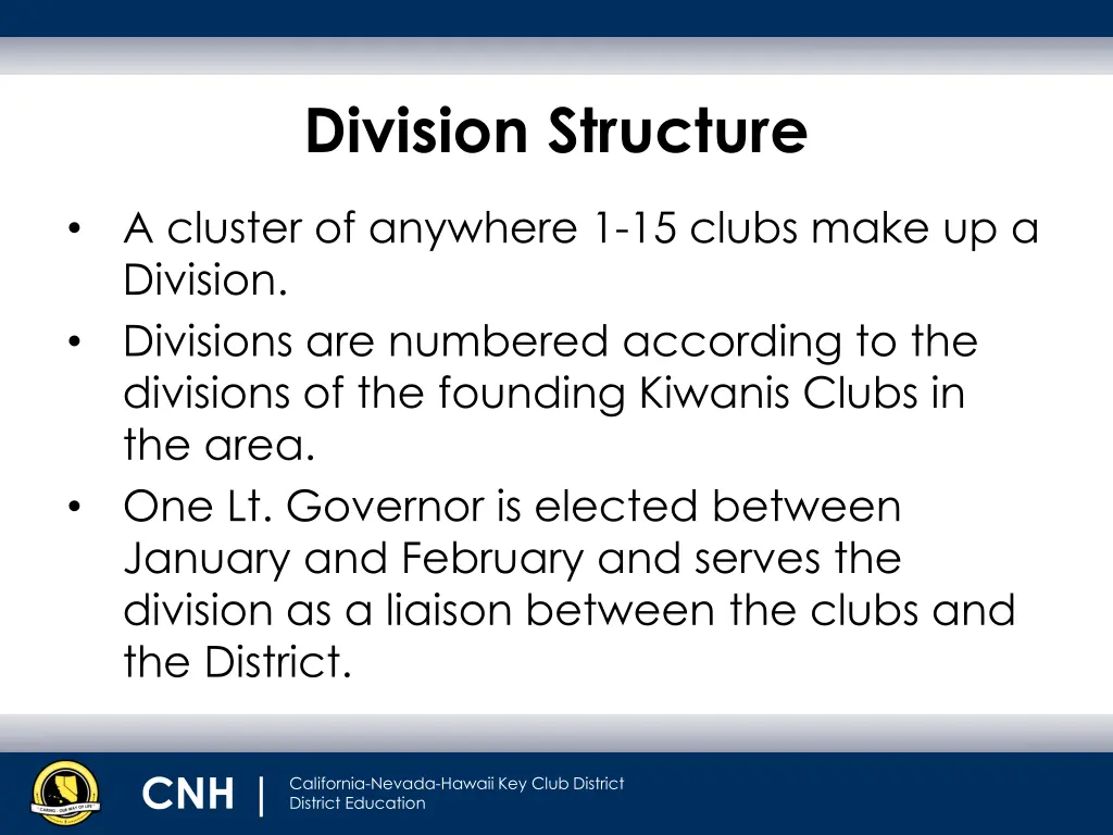 division structure