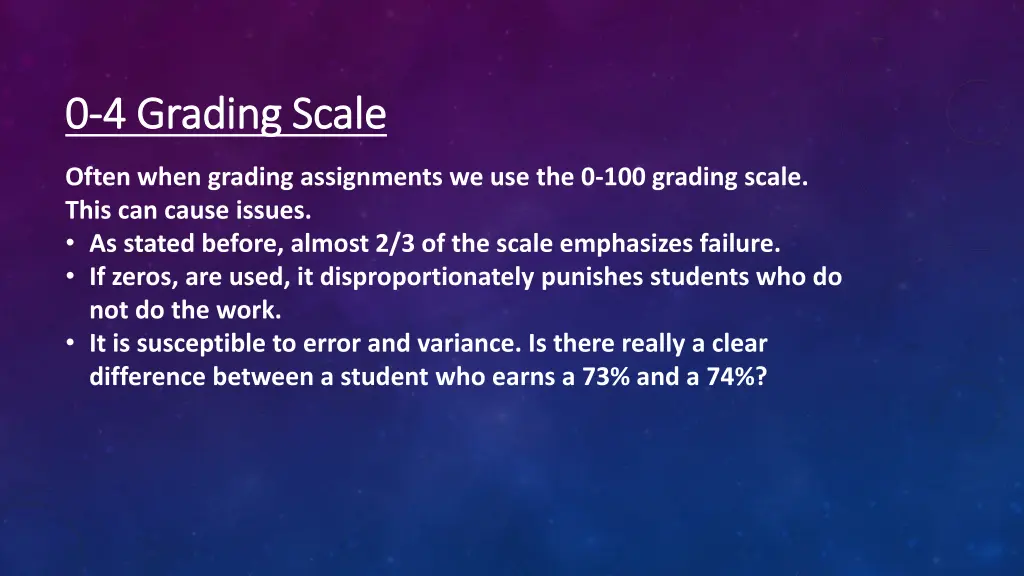 0 0 4 grading scale 4 grading scale