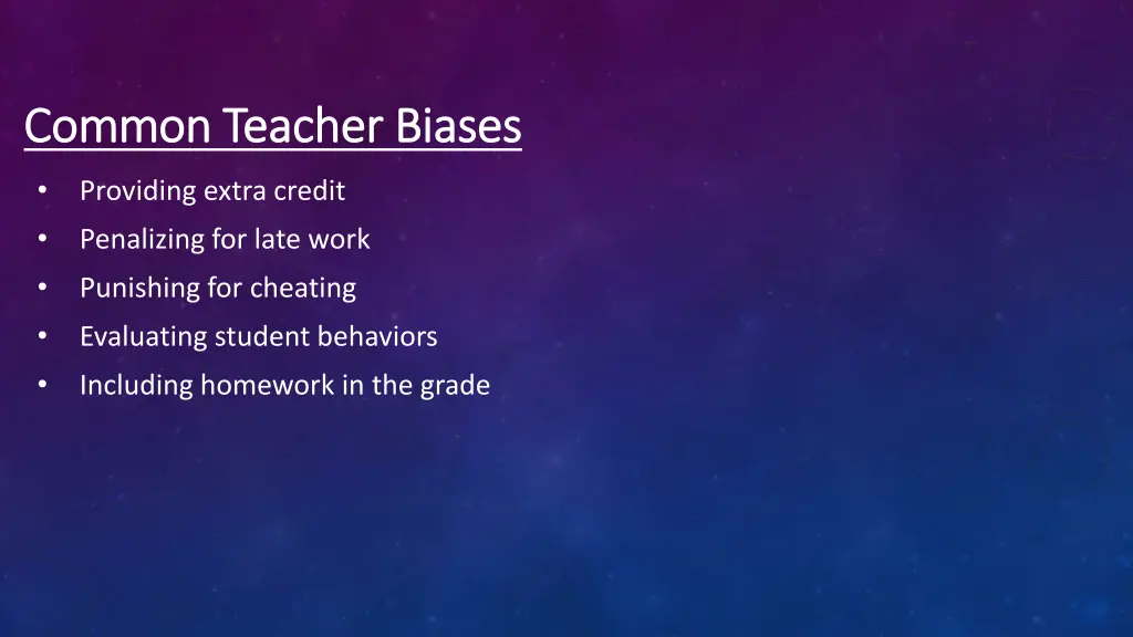 common teacher biases common teacher biases