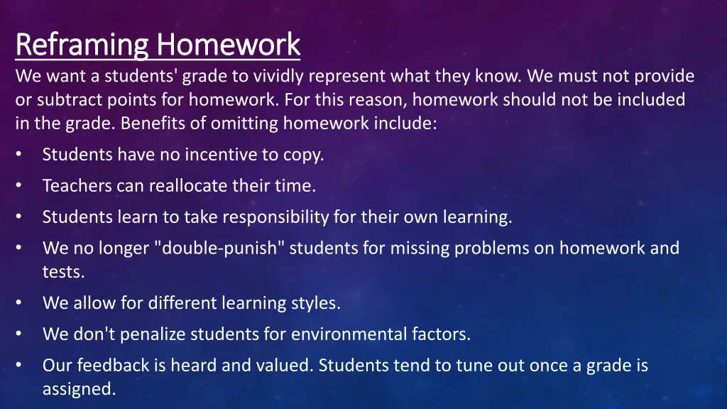 reframing homework reframing homework we want