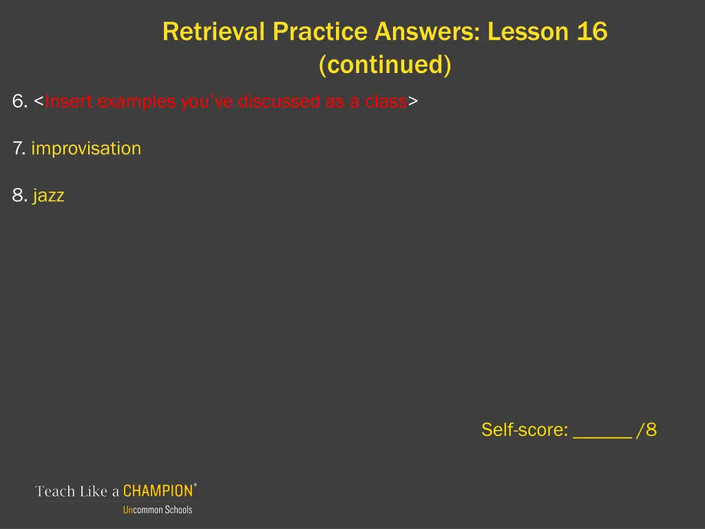 retrieval practice answers lesson 16 continued