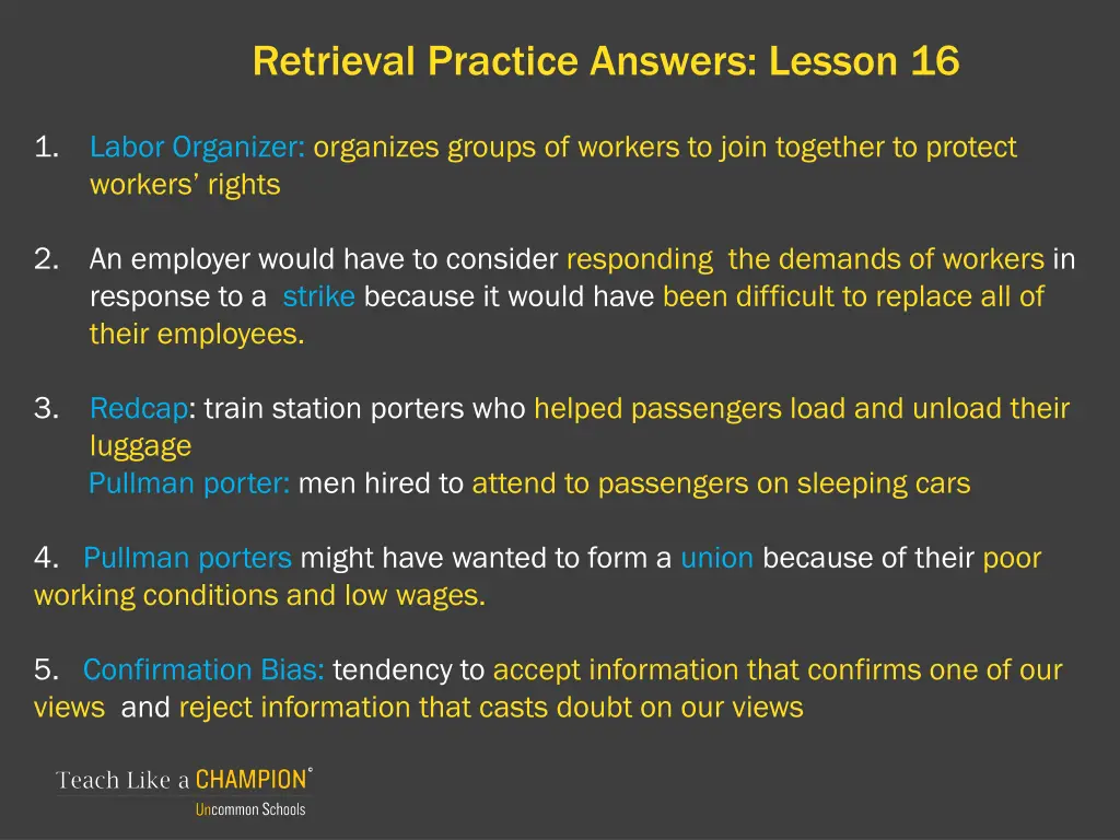 retrieval practice answers lesson 16