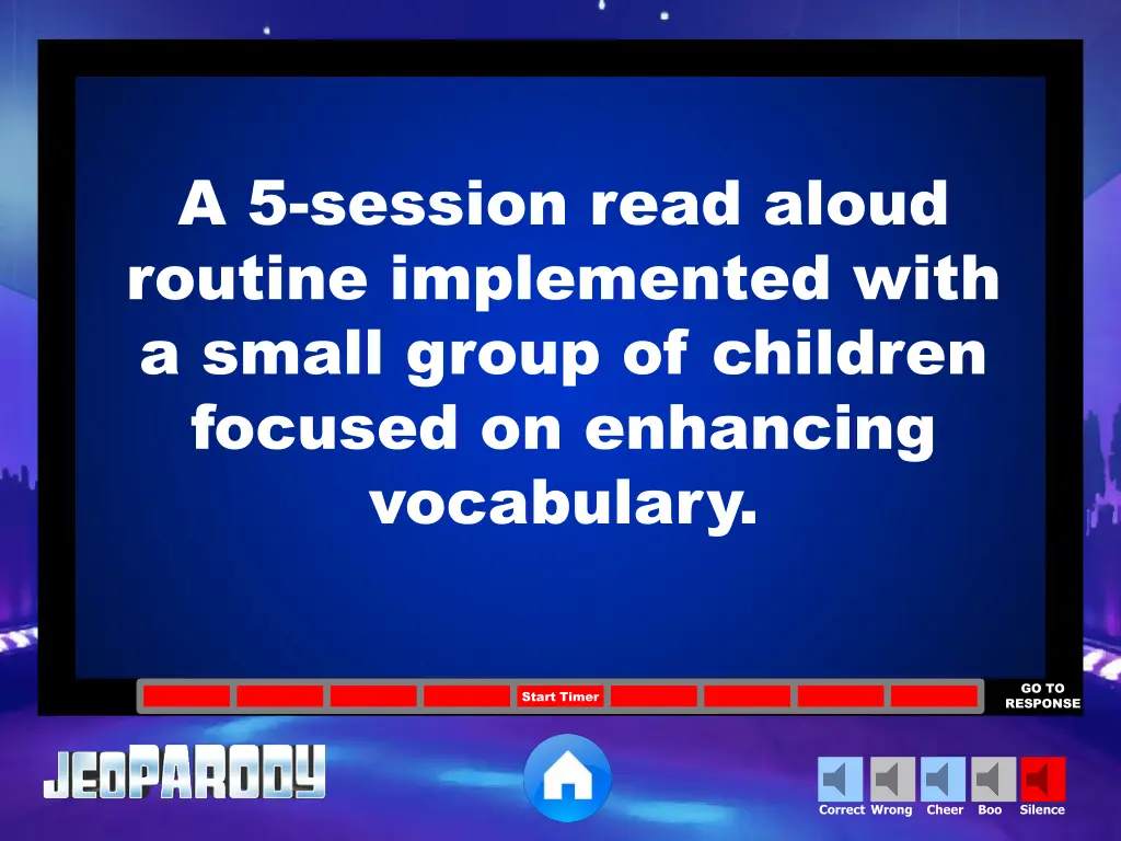 a 5 session read aloud routine implemented with