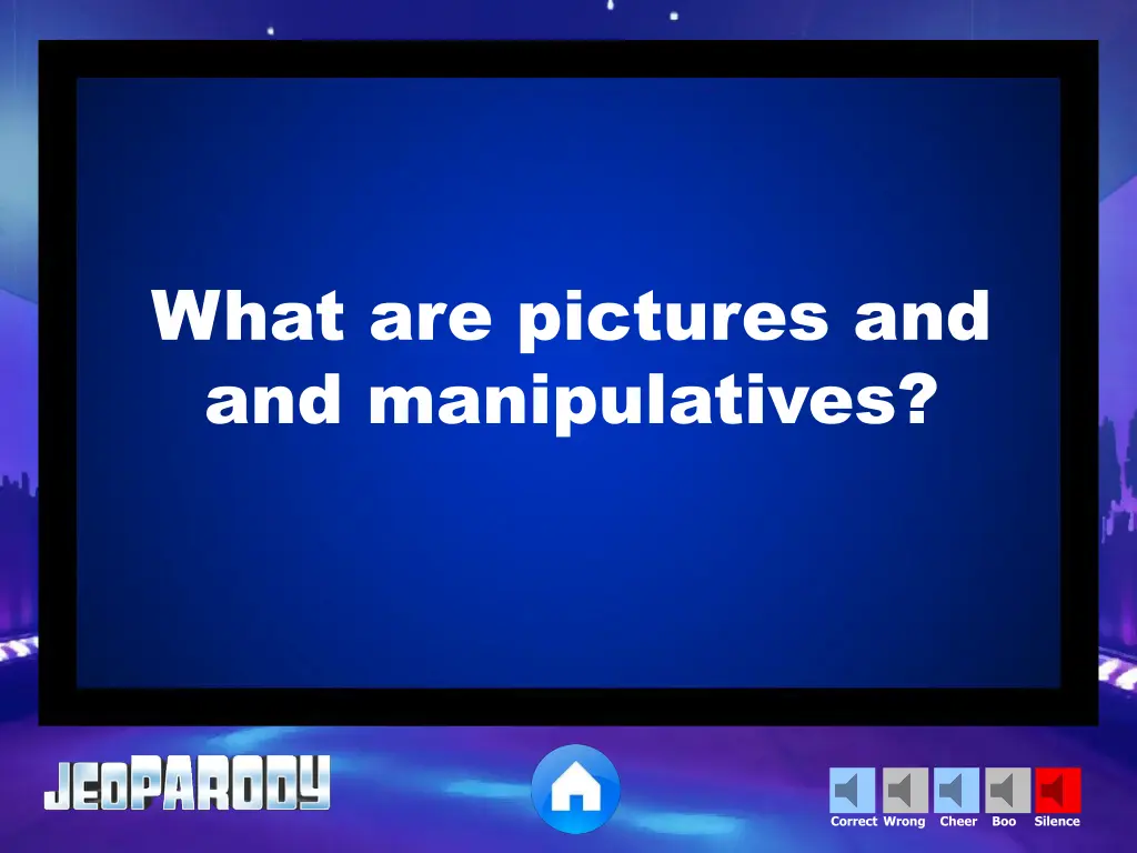 what are pictures and and manipulatives