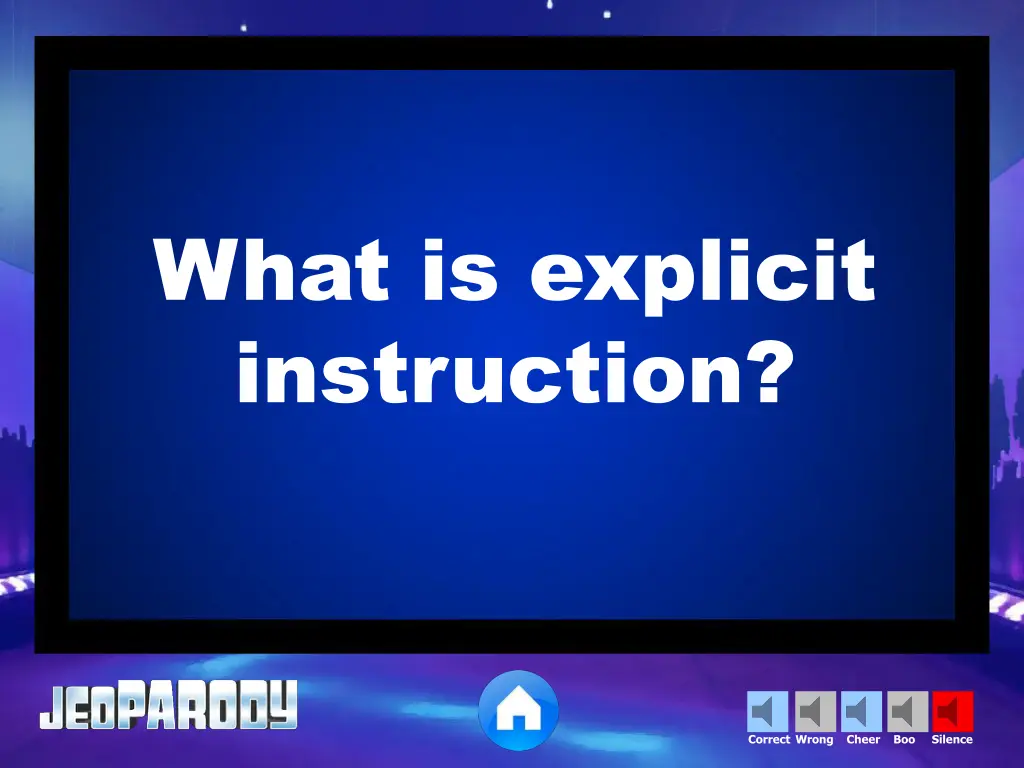 what is explicit instruction