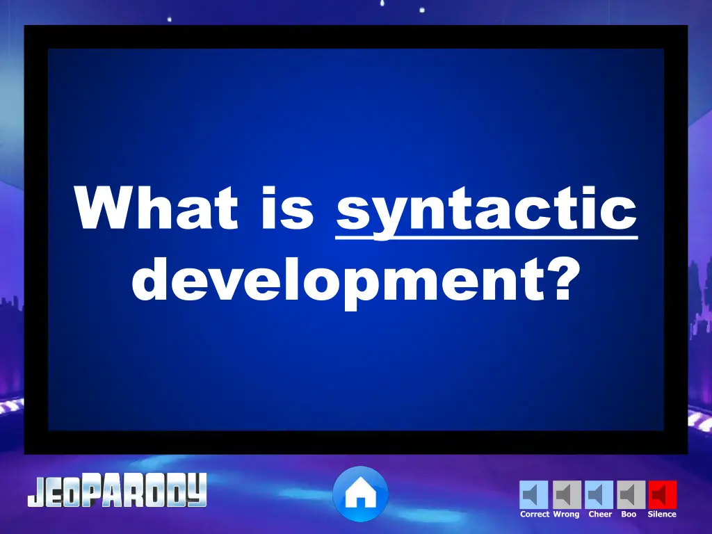 what is syntactic development