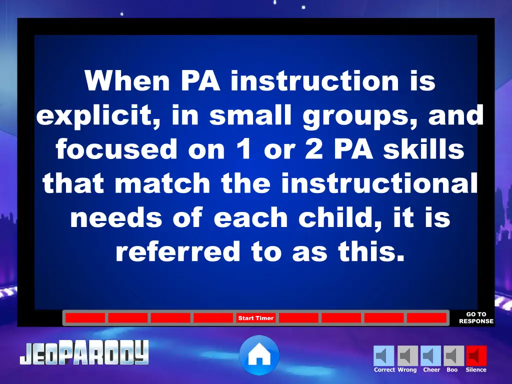 when pa instruction is explicit in small groups