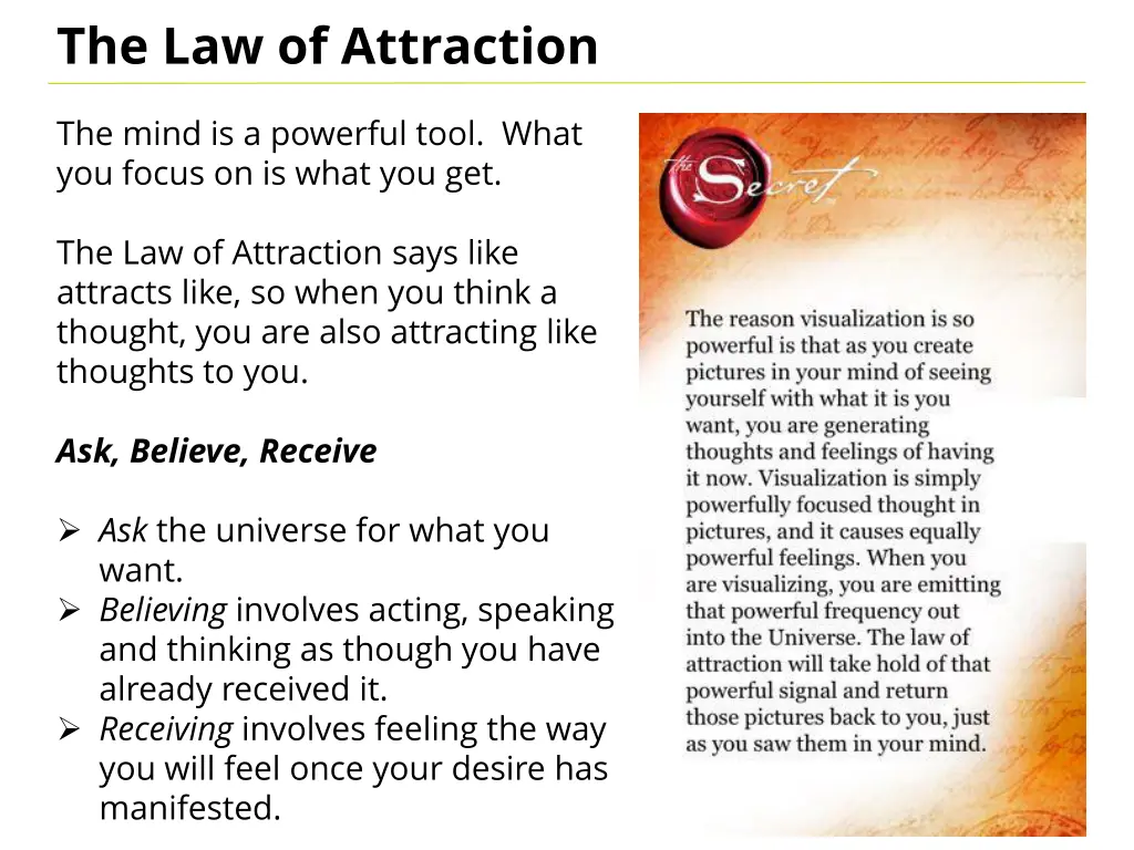 the law of attraction