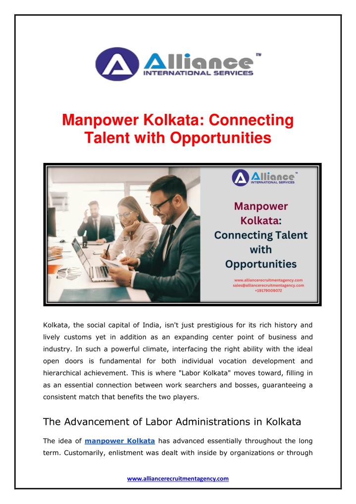 manpower kolkata connecting talent with