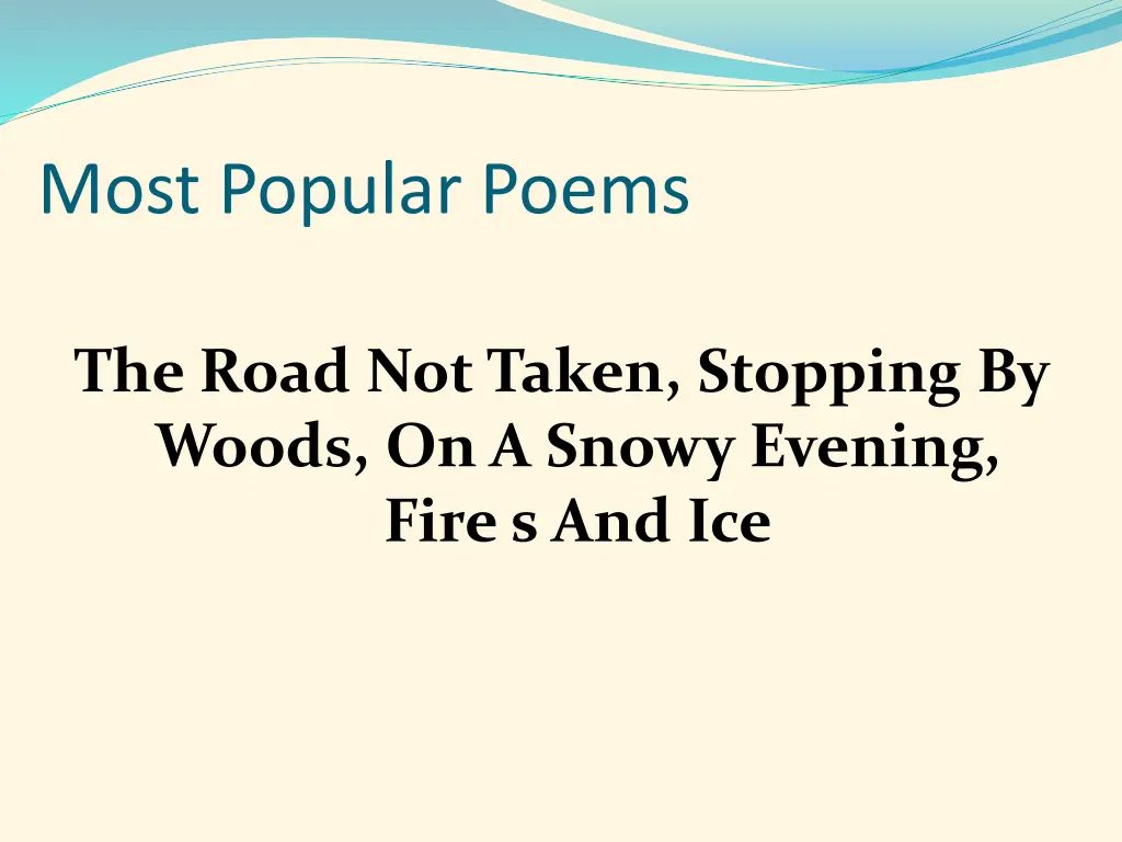 most popular poems