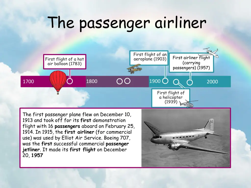 the passenger airliner