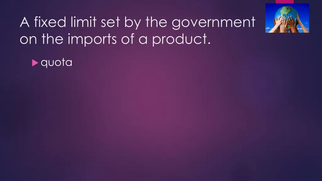 a fixed limit set by the government