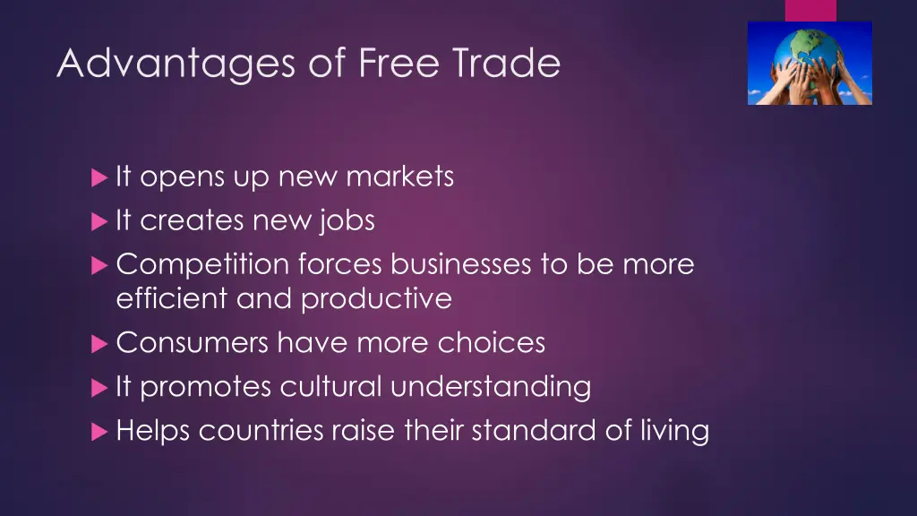 advantages of free trade