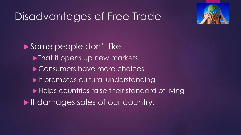 disadvantages of free trade