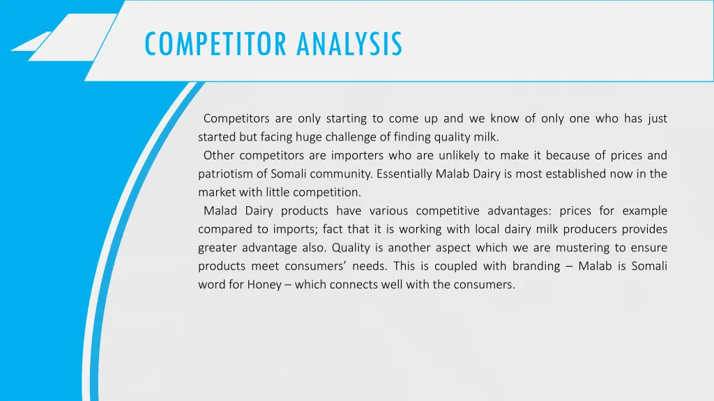 competitor analysis