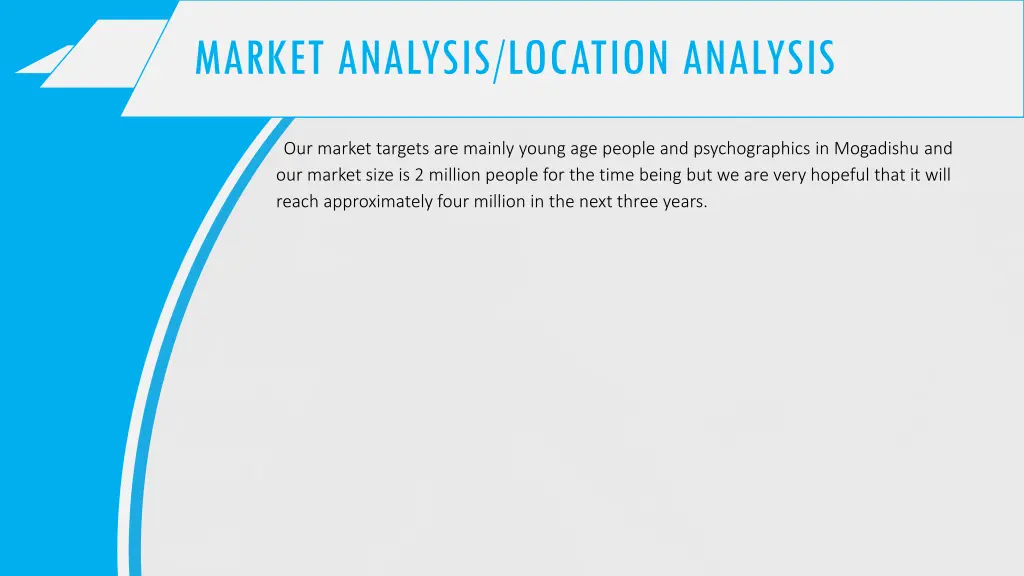 market analysis location analysis