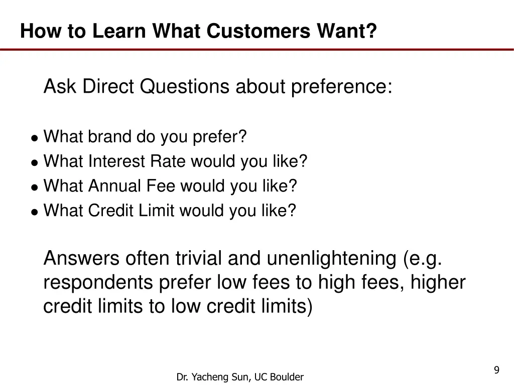 how to learn what customers want