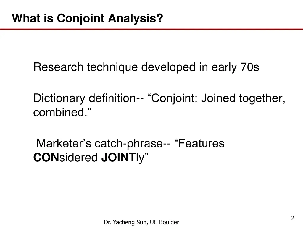 what is conjoint analysis