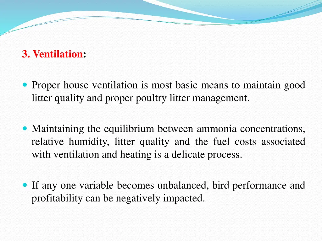 3 ventilation