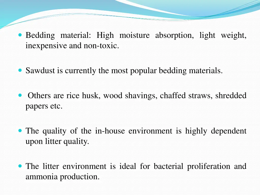 bedding material high moisture absorption light