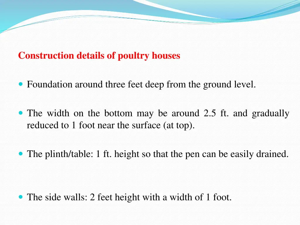 construction details of poultry houses foundation