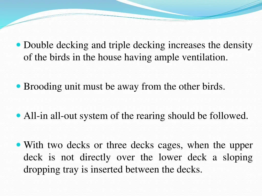 double decking and triple decking increases