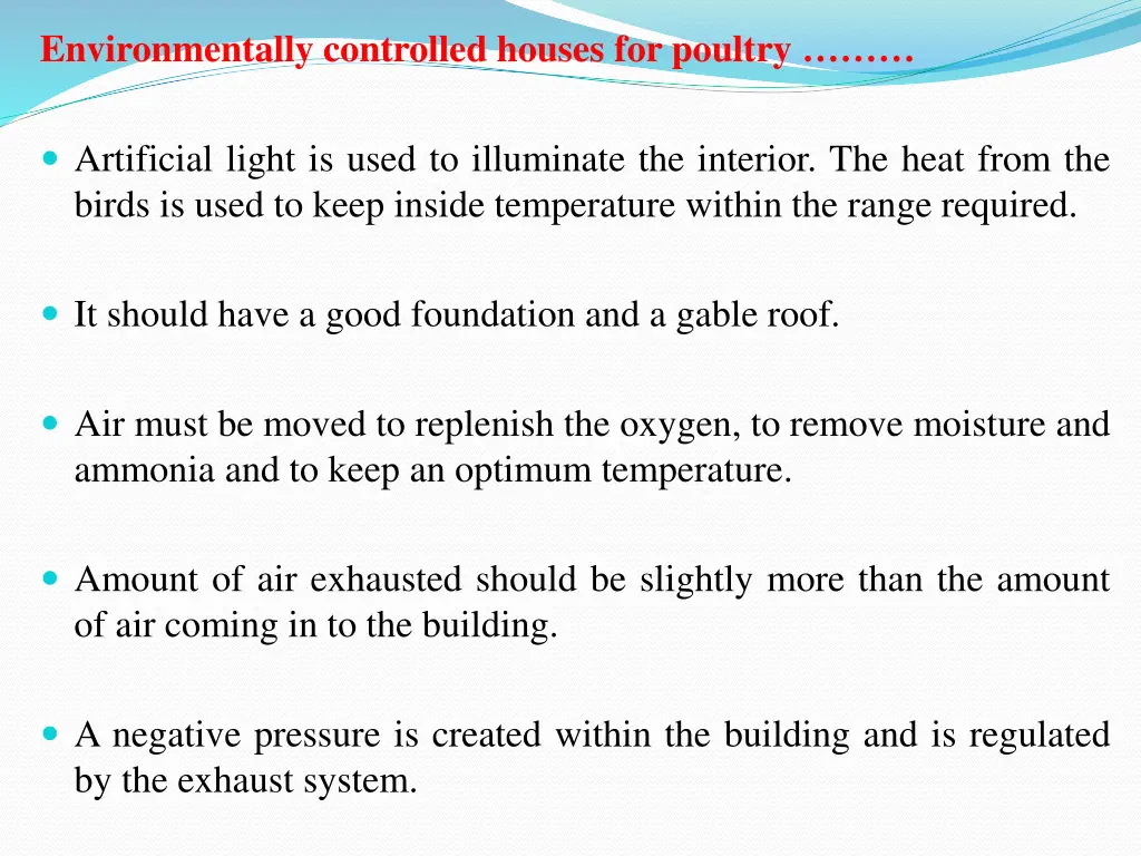 environmentally controlled houses for poultry 1