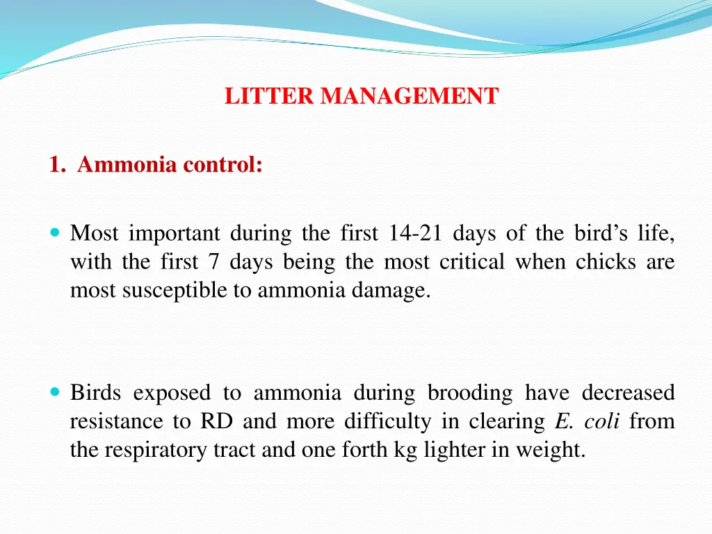 litter management