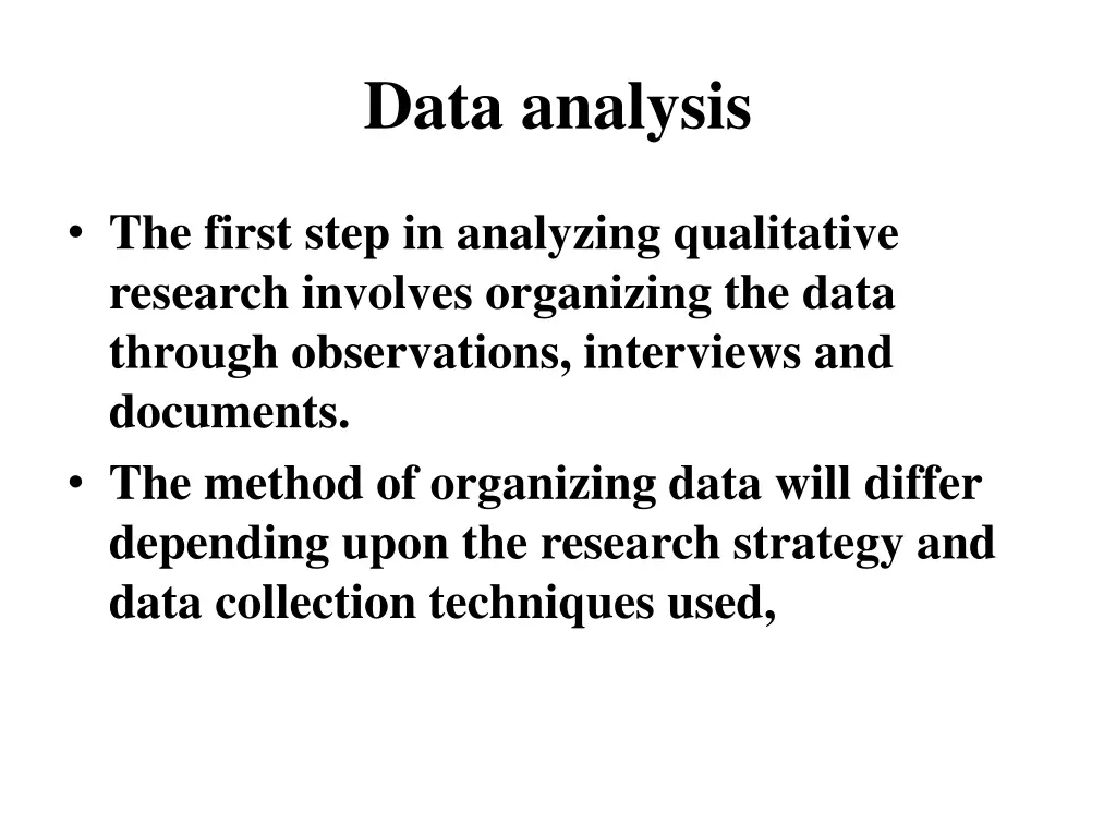 data analysis