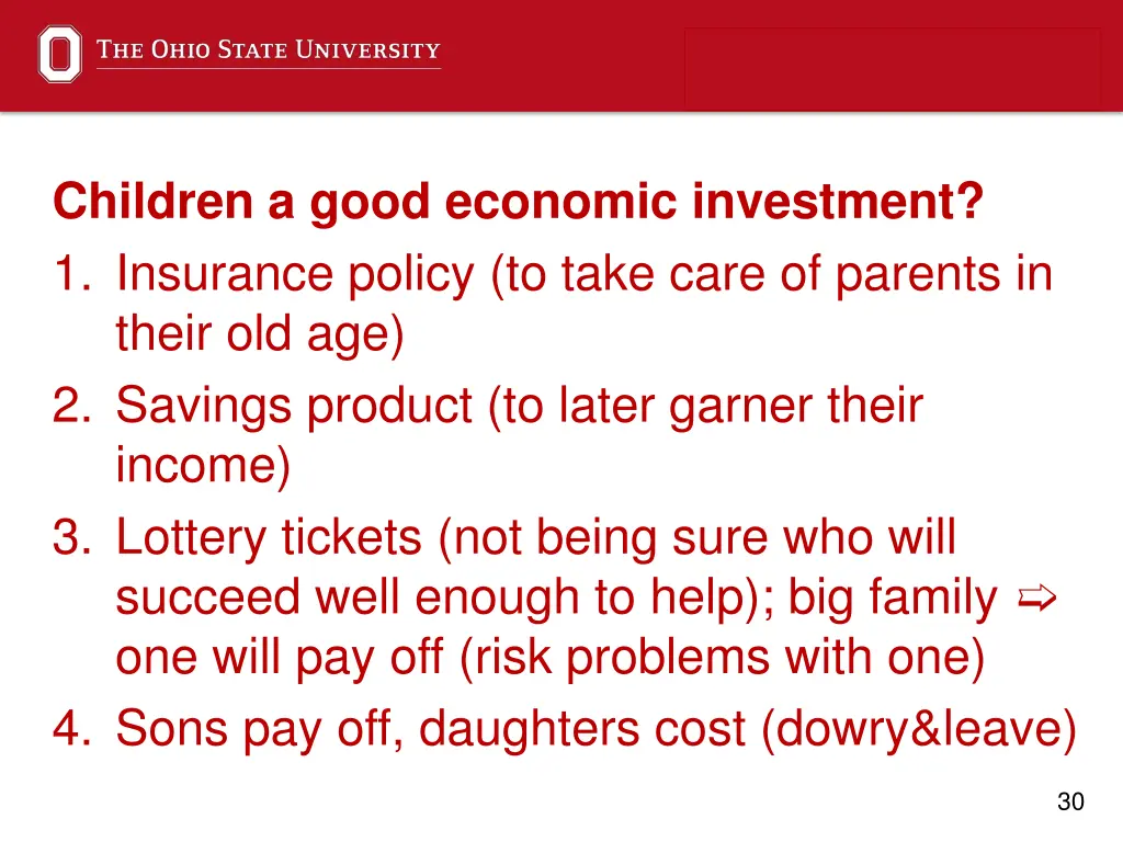 children a good economic investment 1 insurance