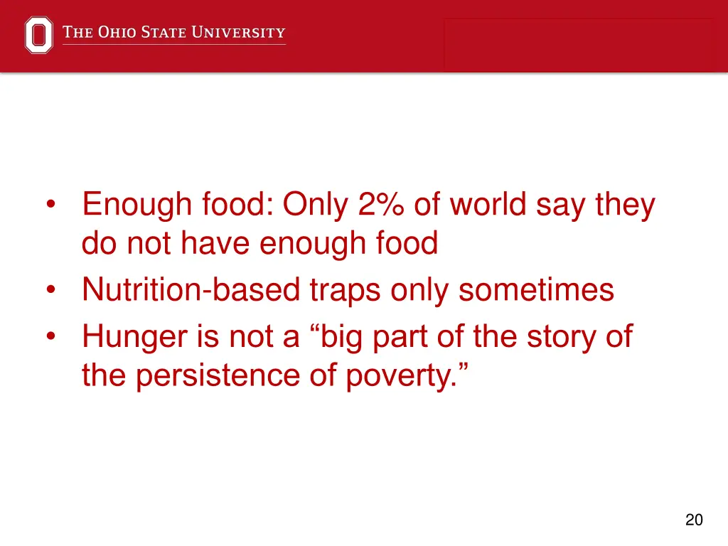 enough food only 2 of world say they do not have