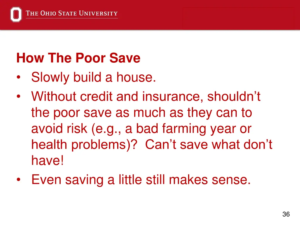 how the poor save slowly build a house without