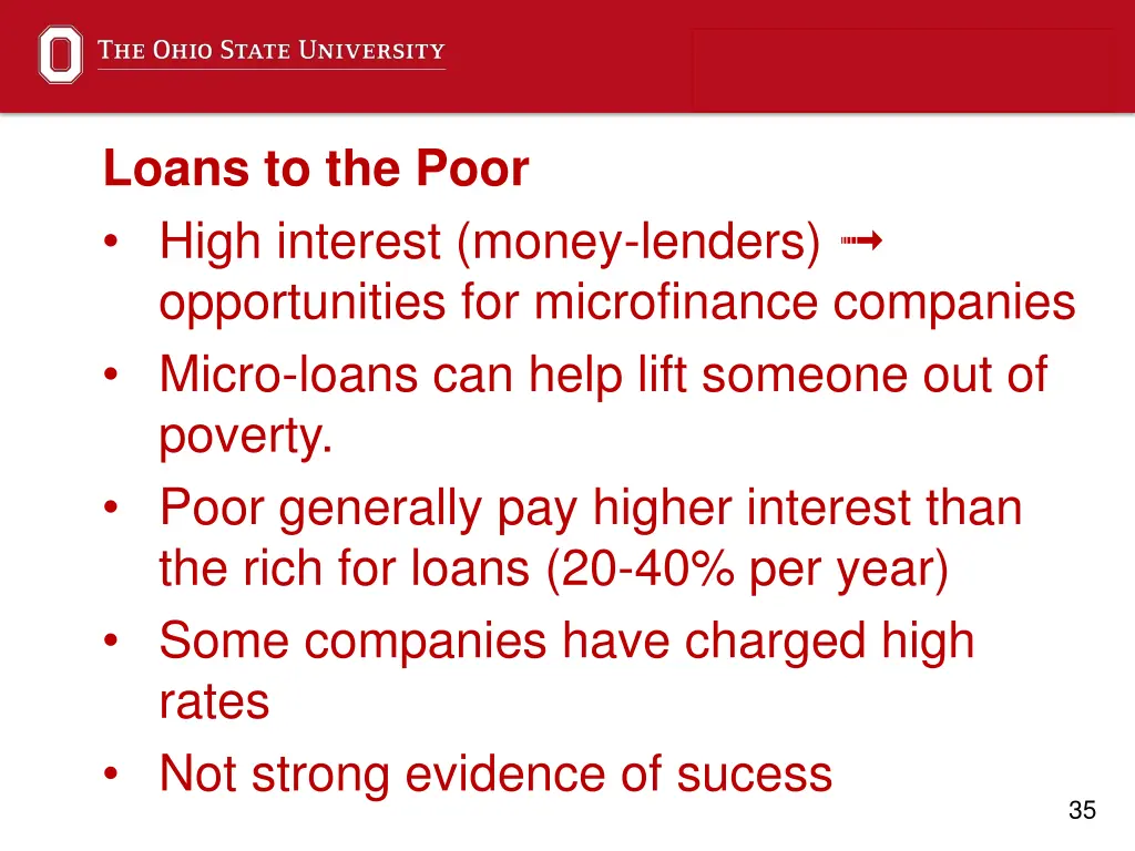 loans to the poor high interest money lenders