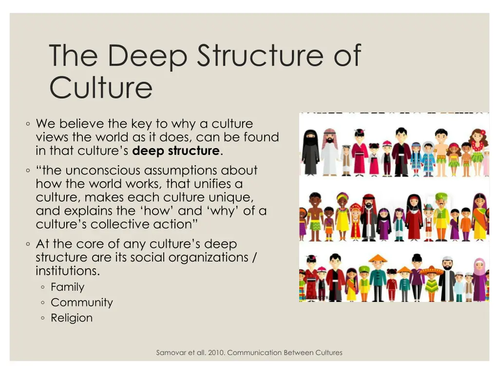 the deep structure of culture