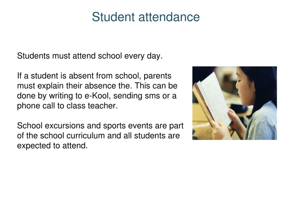 student attendance