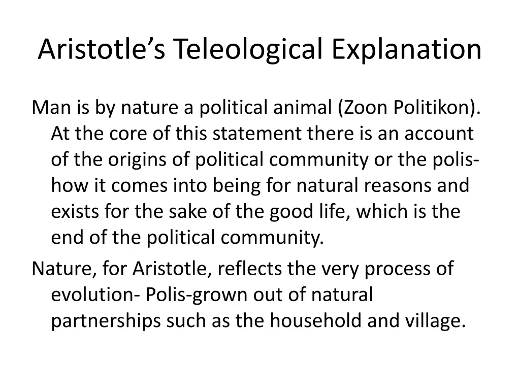 aristotle s teleological explanation