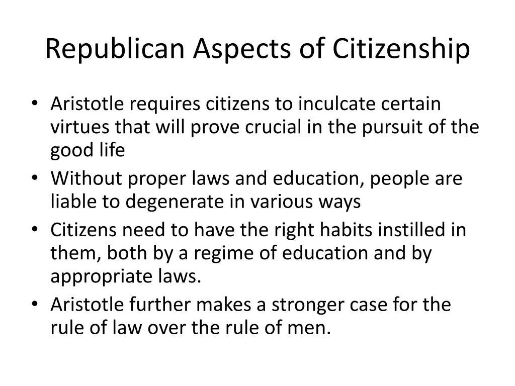 republican aspects of citizenship