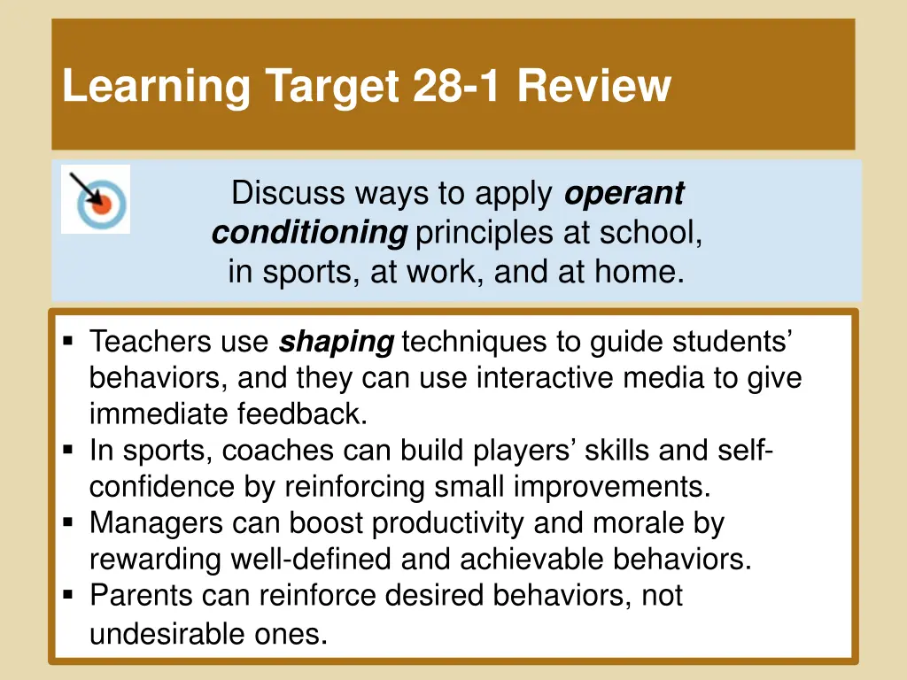 learning target 28 1 review