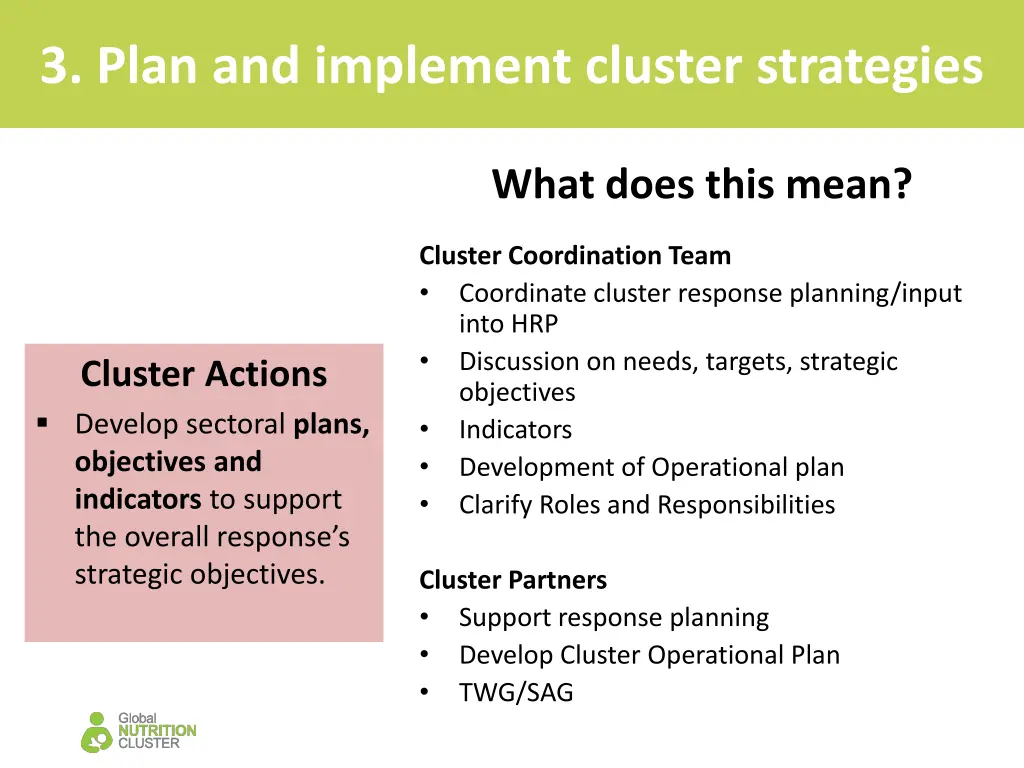 3 plan and implement cluster strategies