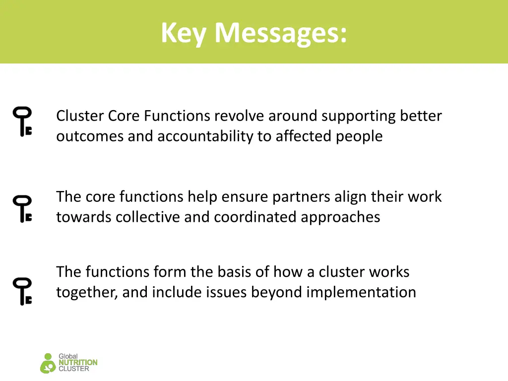 key messages