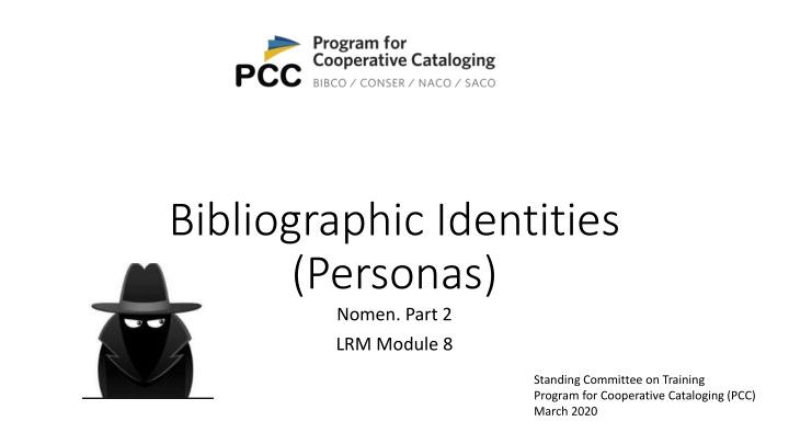 bibliographic identities personas nomen part 2