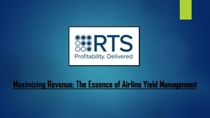 maximizing revenue the essence of airline yield