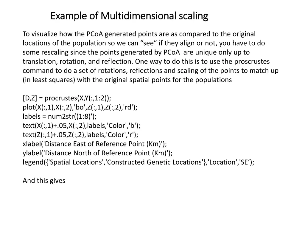 example of multidimensional scaling example 5