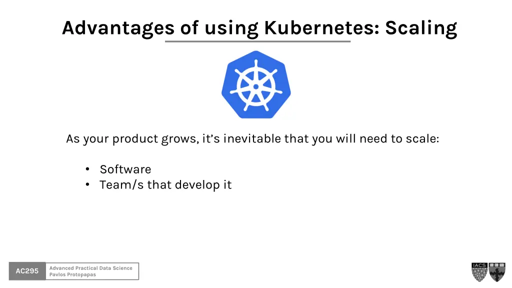 advantages of using kubernetes scaling