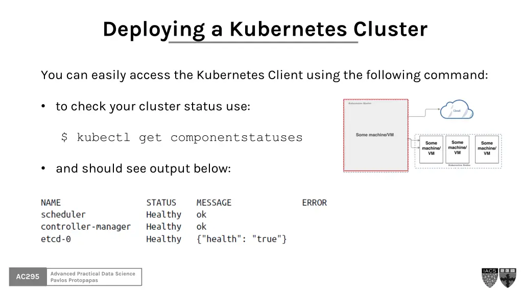 deploying a kubernetes cluster 1