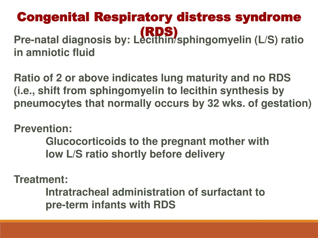 congenital respiratory distress syndrome