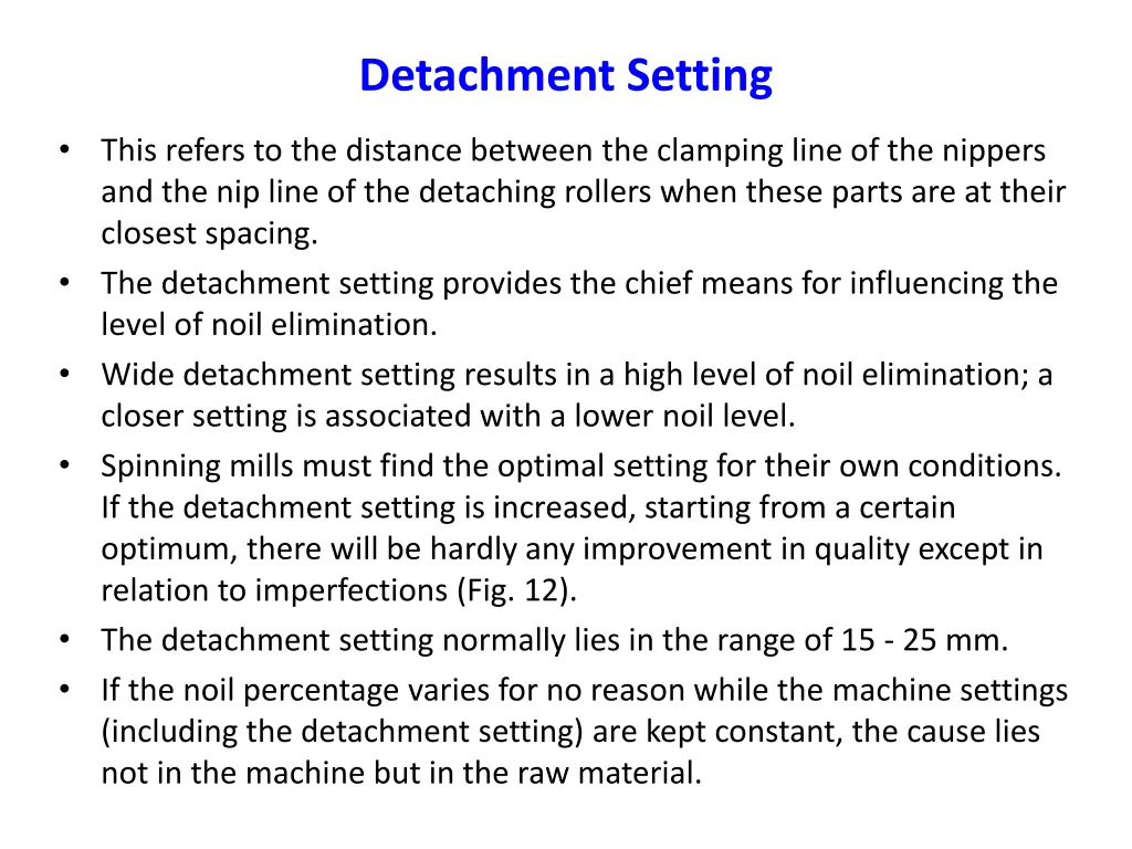 detachment setting