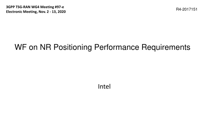 3gpp tsg ran wg4 meeting 97 e electronic meeting