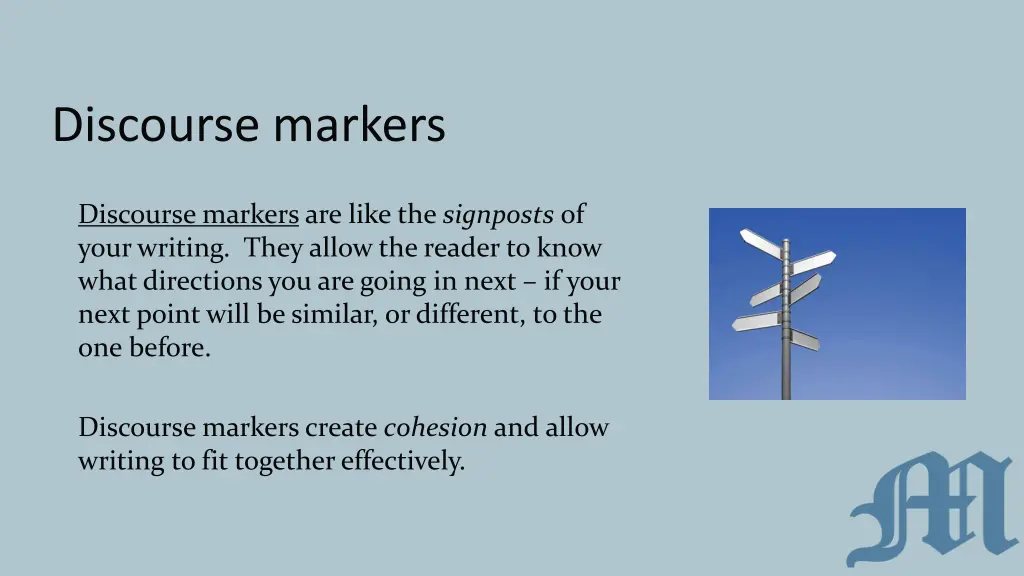 discourse markers